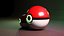 Modelo 3D de una bola de Pokémon.