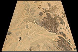 Mecca Red Sea n21 e43 topography Saudi Arabian 3D