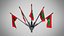 Wall Mount Flags 5 Of Maldives