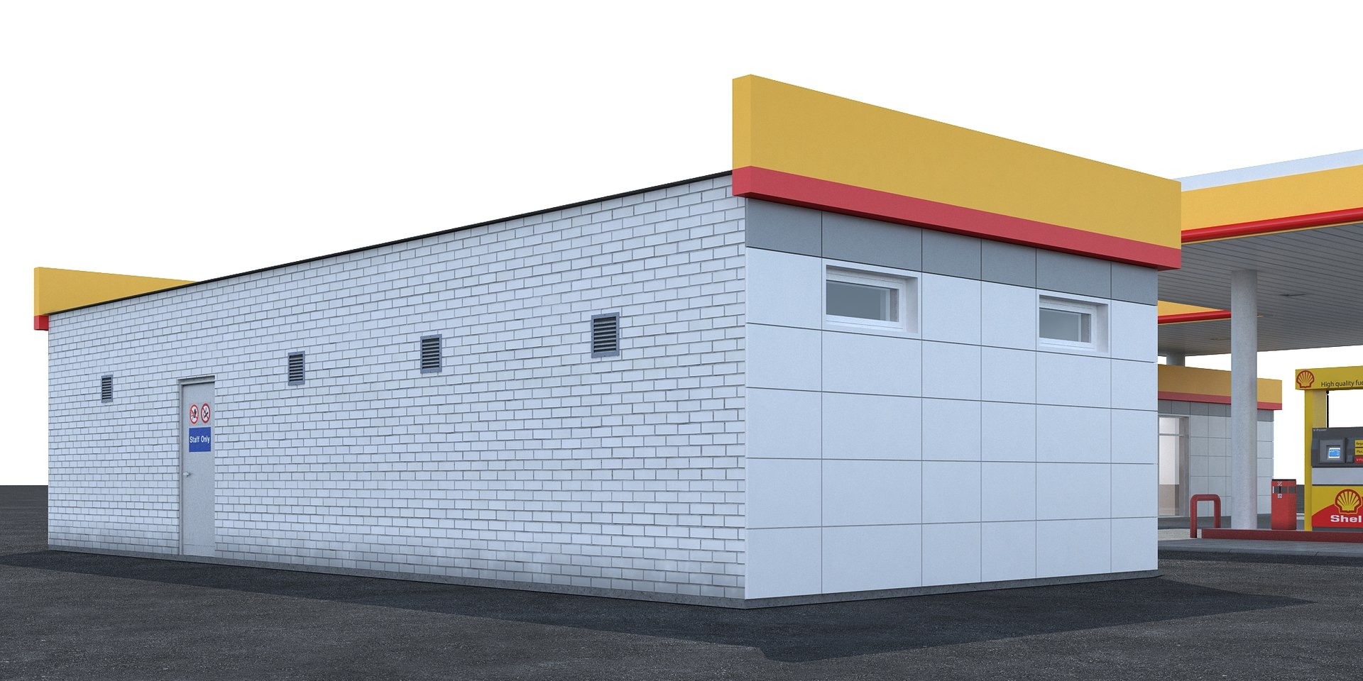 Shell Gas Station Obj