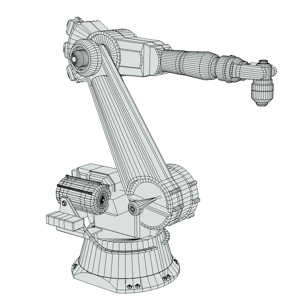 modelo 3d Brazo Robot Industrial 01 (Sucio) - TurboSquid 1419395