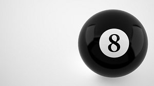 Billiard Pool Ball 8 American Model