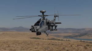 AH-64 Helicopter 3D model