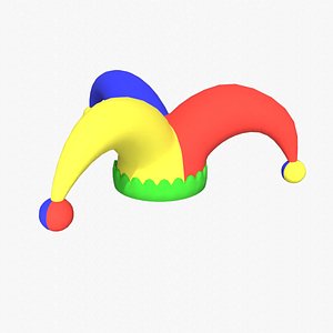 Cartoon clown hat 3D