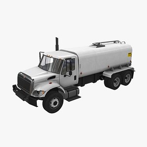 3D navistar international 7400 tanker truck