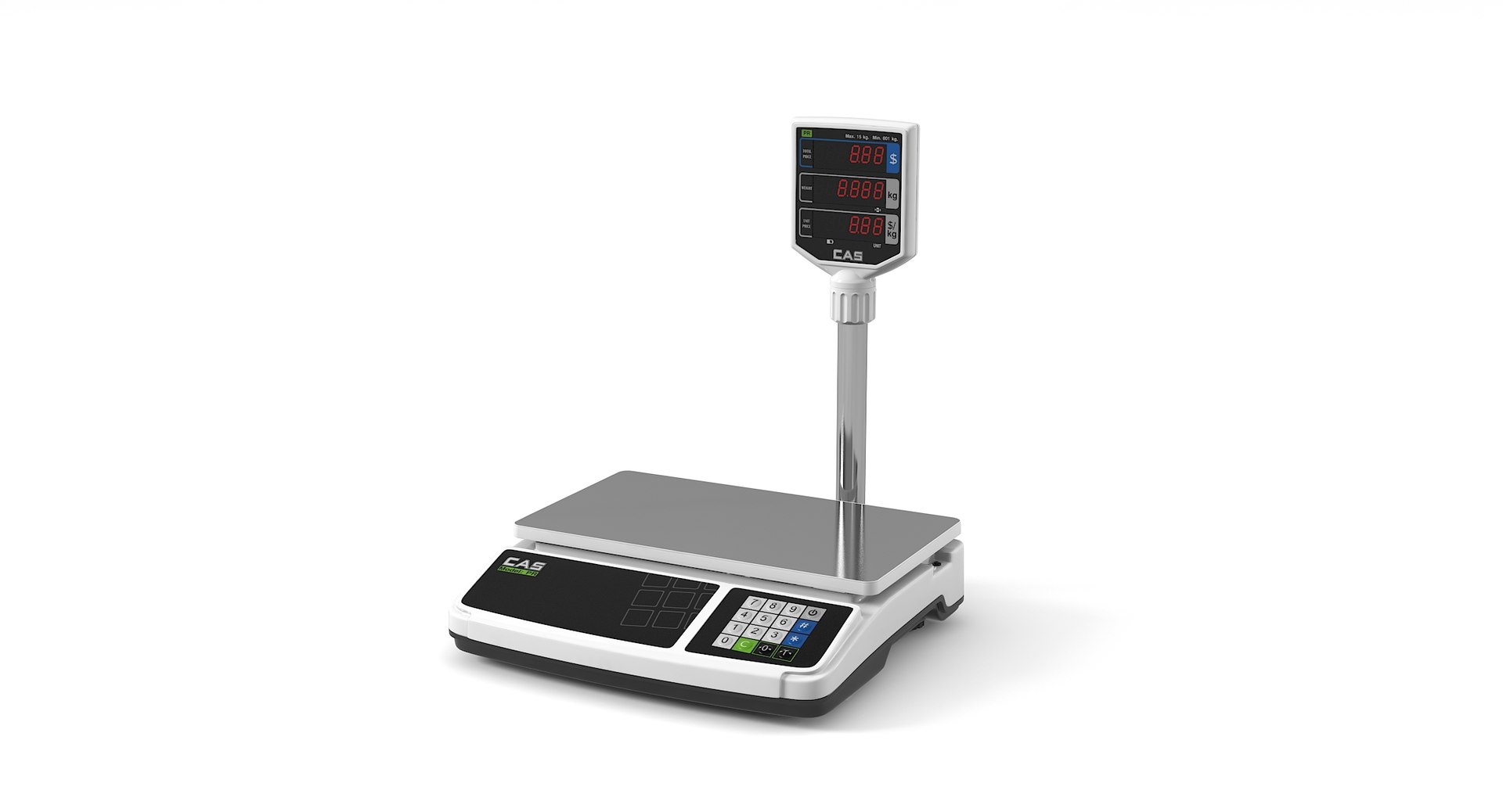 Cas Pr-15 Retail Scales 3D Model - TurboSquid 1150790