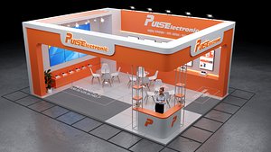 7-Modern Exhibition Booth 8x6m - 3ds Max - Corona Renderer