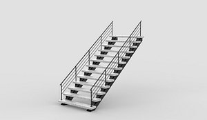Staircase 02 3D model model