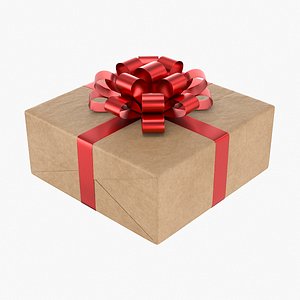 Wrapped Gift Box 7 V3 3D model