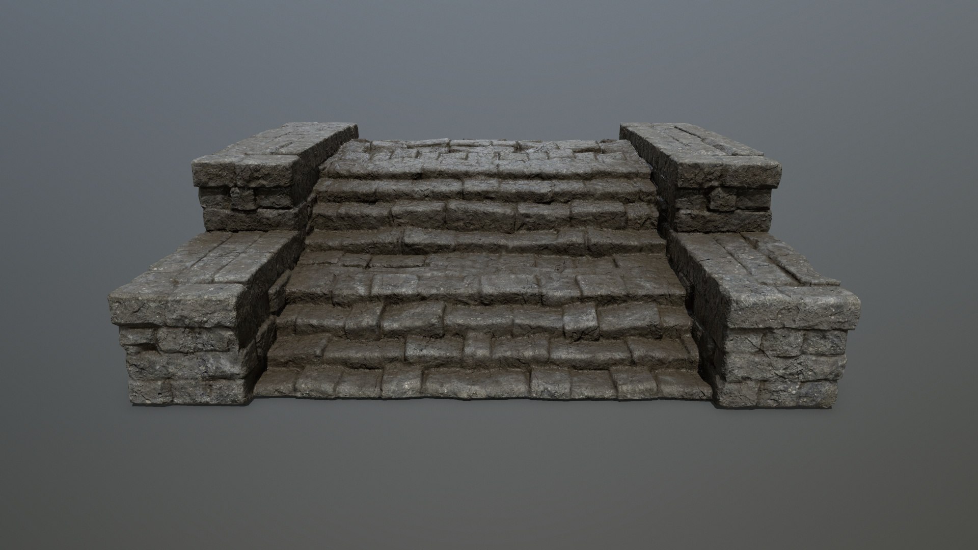 Ruin Stairs 3D - TurboSquid 2046461