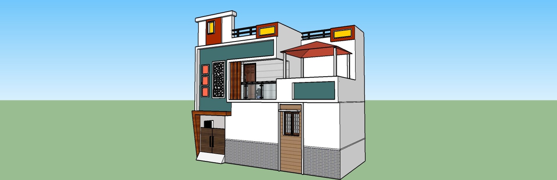 3D building elevation model - TurboSquid 1654894