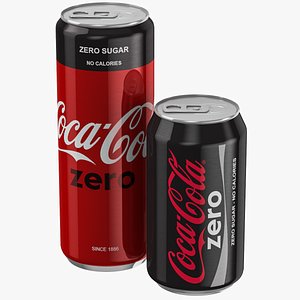 3D coca cola zero set