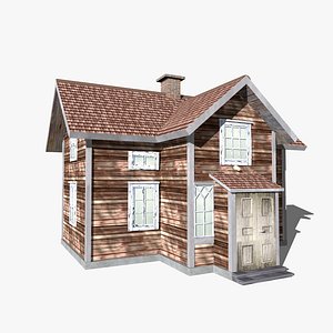 3ds max wooden old house