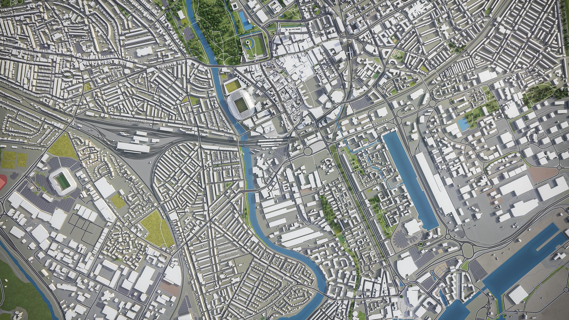 3D Cardiff Surrounding - Model - TurboSquid 1497732