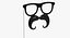 Mustache Sunglasses Stick Props