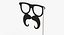 Mustache Sunglasses Stick Props