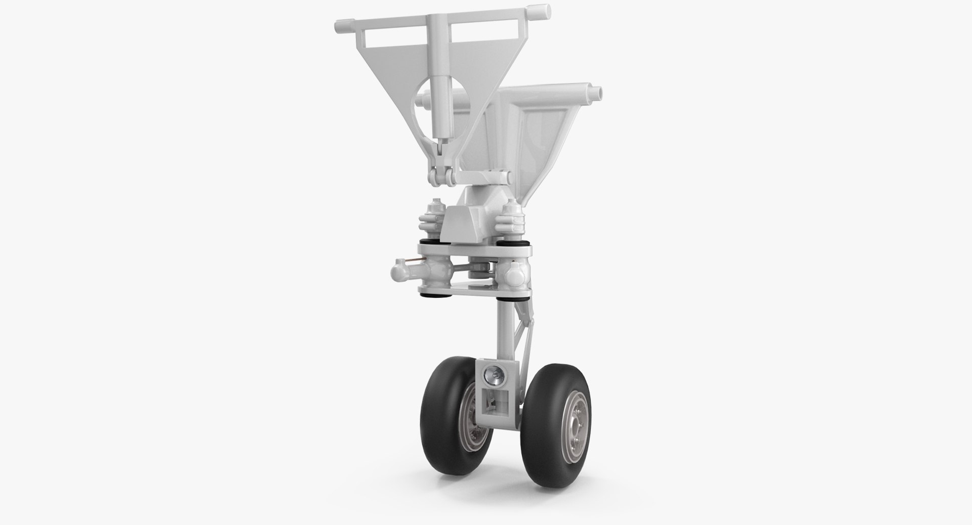 Aircraft Jet Front Landing Gear 3D Model 3D model preview