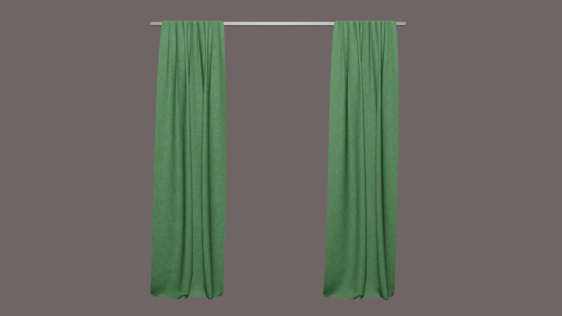 3d Curtains Green - Turbosquid 1727271