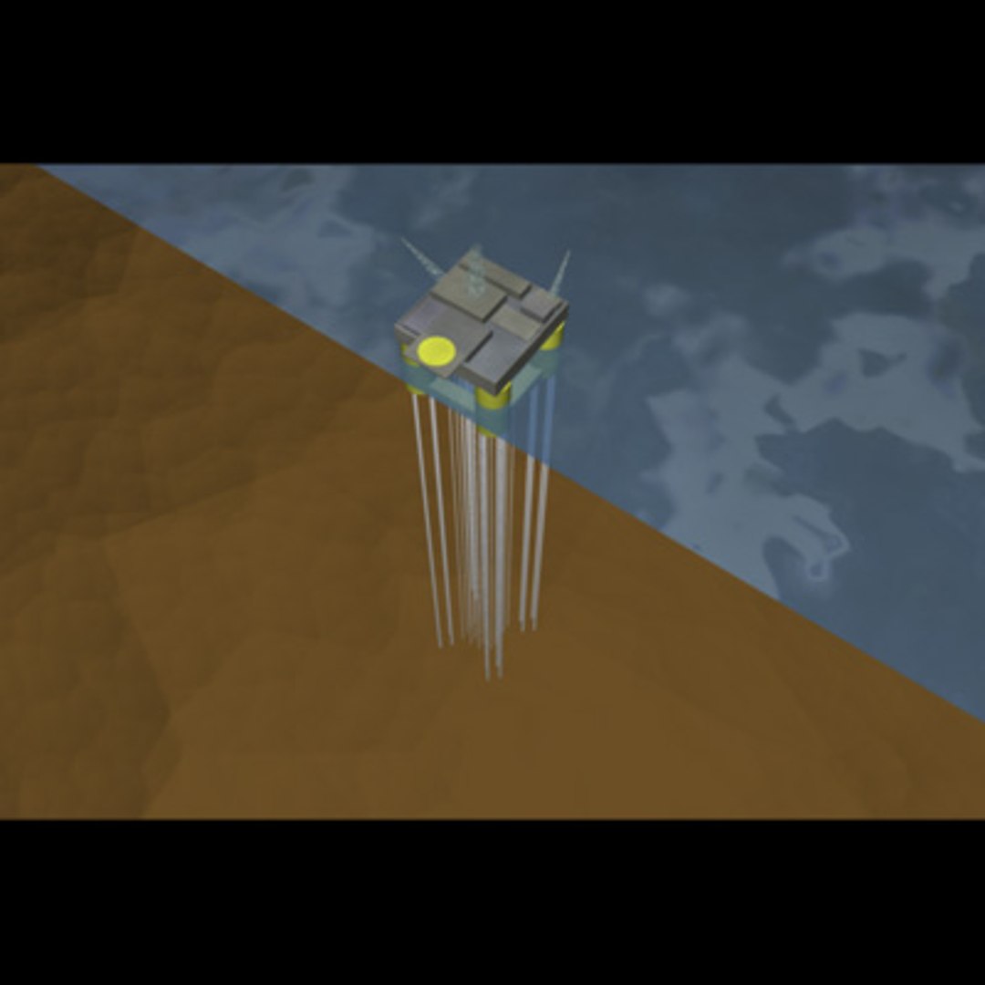 ursa oil drilling rig 3d model