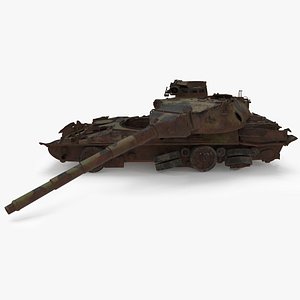 3D tank wreck model
