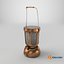 Solar-Campinglaterne im Vintage-Stil, Kupfer, gebraucht