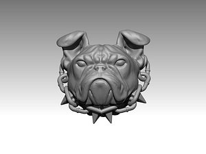 bulldog chain statue