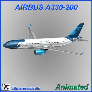 airbus a330-200 3d model