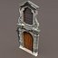Portail de porte bas poly modèle 3d