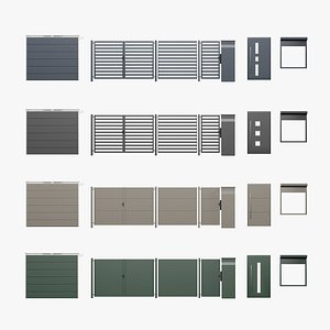 Collections of Gates Windows and Door model