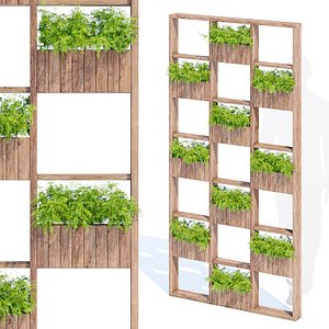 garden green wall 3D model