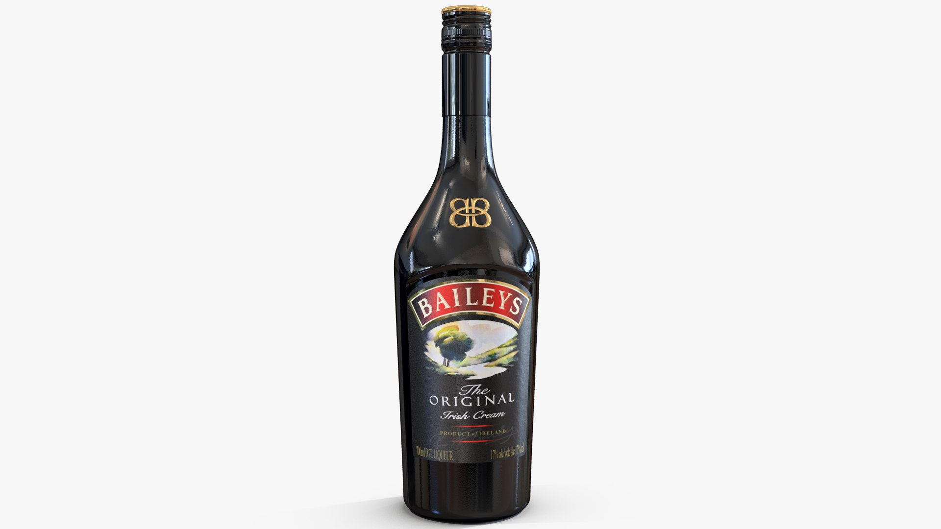Baileys Original Irish Cream Liqueur 3D model preview