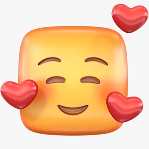3D Smiley Face Emoji 20 model