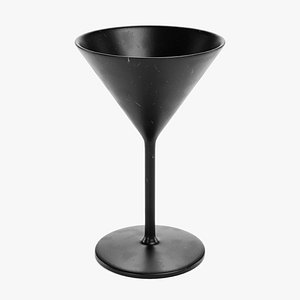3D cocktail glass model