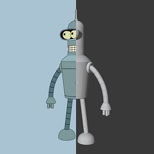 blender scene render cartoon 3D model