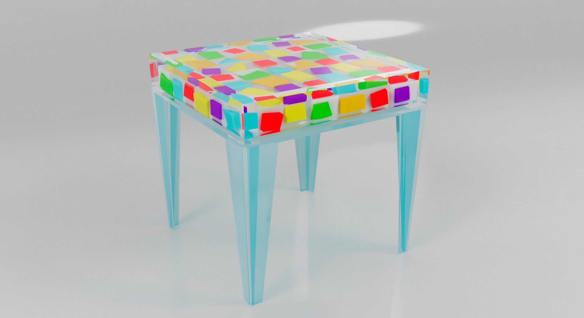 Colorful Table 3D - TurboSquid 2058699