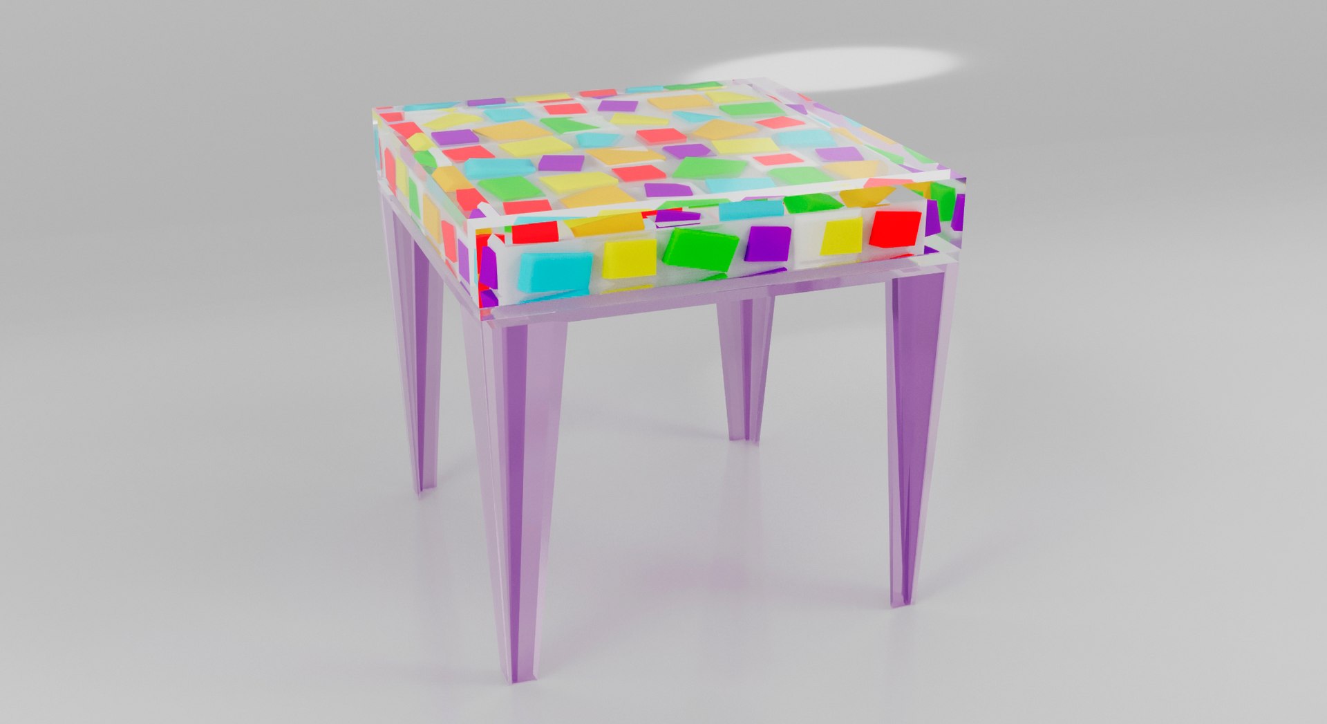 Colorful Table 3D - TurboSquid 2058699