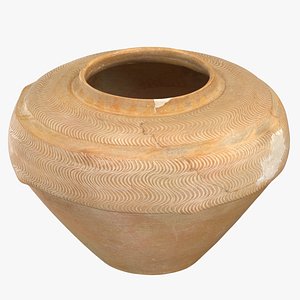Ancient Ceramic Plate 01 3D