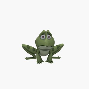 3D Cartoon Frog model