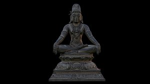 Lord shiva statue 3D model