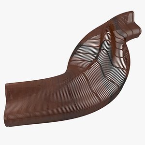 Parametric Abstract Wood Bench