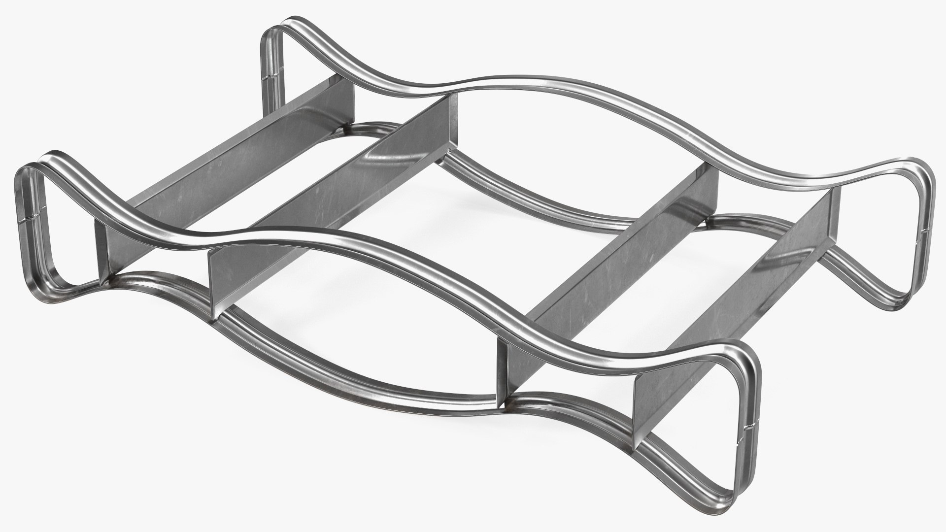 Steel Horizontal Drum Stand 3D model preview