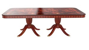 3D Armando Rho classic wood dining table model