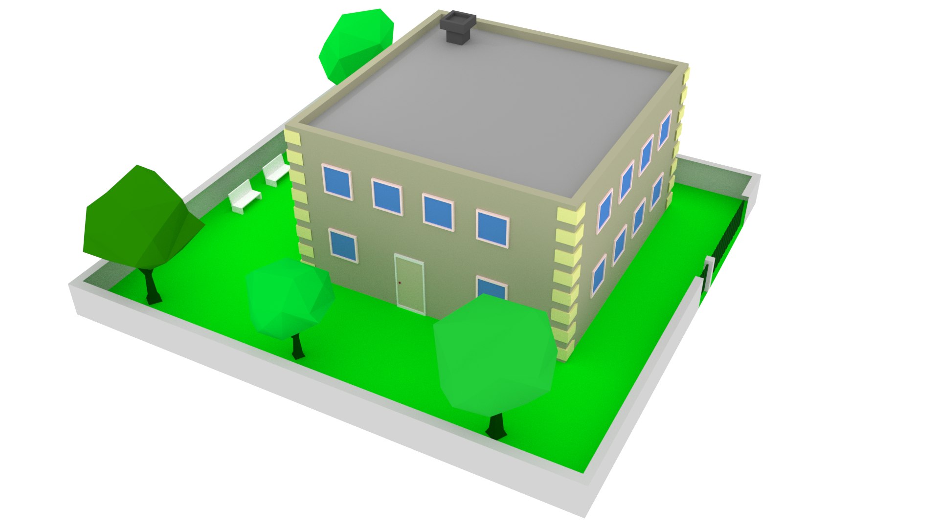 3D Model Zone Medium Density Residential TurboSquid 1222755