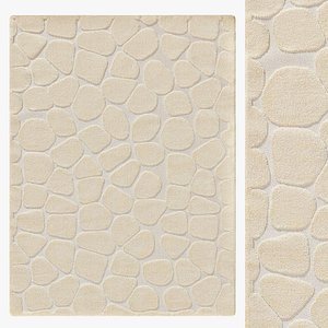 Pile carpet Senna Cream 3D
