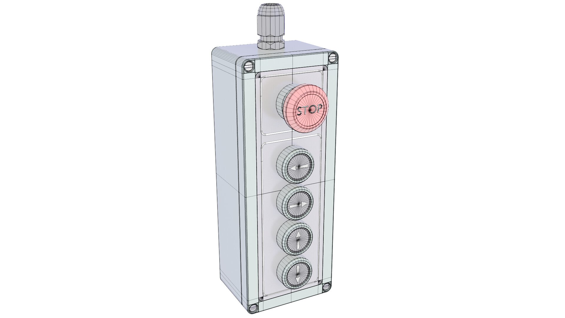 3D Industrial Control Boxe Buttons Switch 23 - TurboSquid 1912598