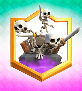 Clash Royale Graveyard Card 3D