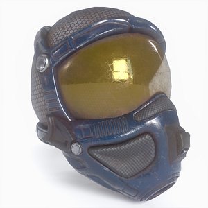 Sci-Fi Space Helmet 3D model