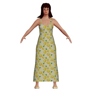 white girl 3D model