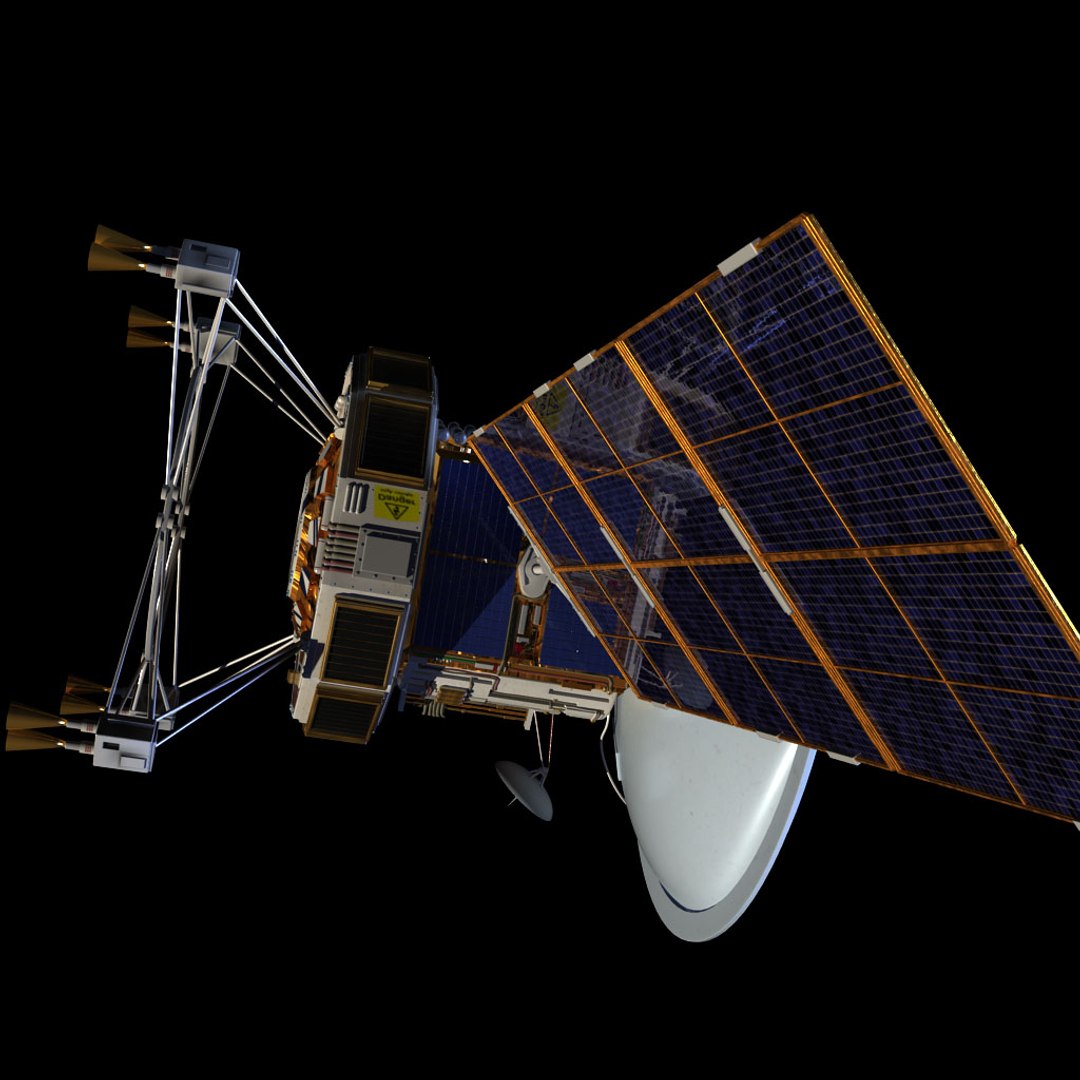 3d Communication Satellite Model