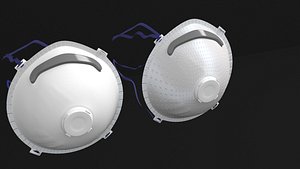 surgical mask 3D model